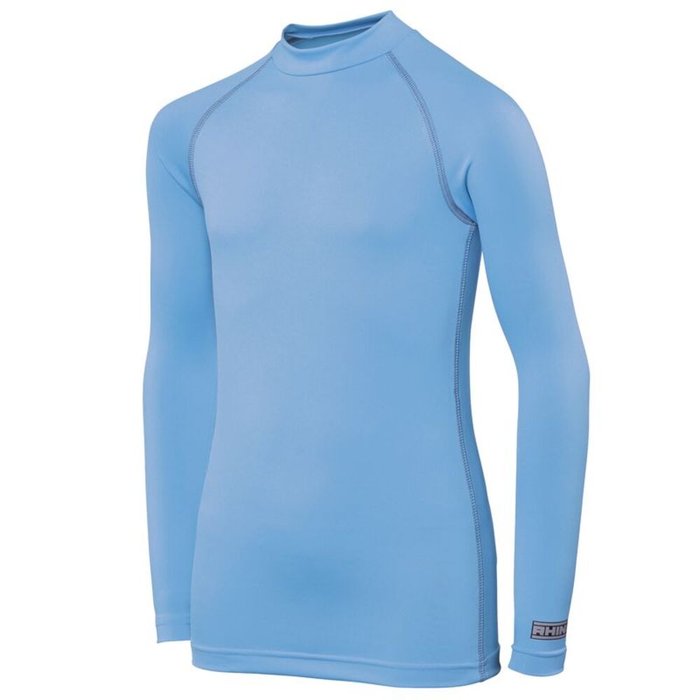 Rhino Childrens Big Boys Long Sleeve Thermal Underwear Base Layer Vest Top / Lig